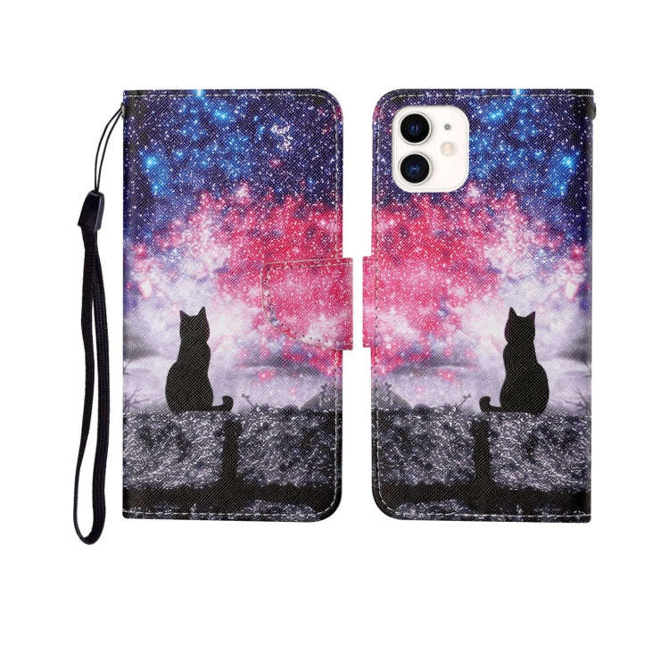 Painted Pattern Horizontal Flip Leathe Case, For iPhone 12 mini, For iPhone 12/12 Pro, For iPhone...
