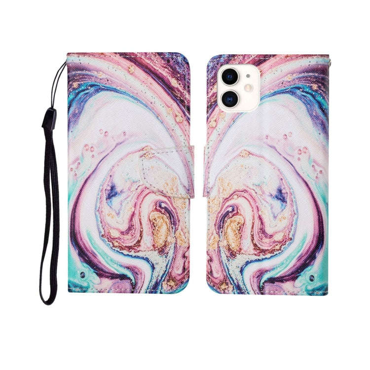 Painted Pattern Horizontal Flip Leathe Case, For iPhone 12 mini, For iPhone 12/12 Pro, For iPhone...