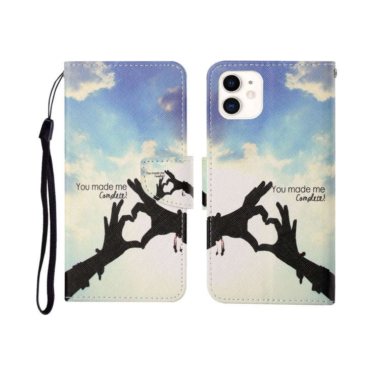 Painted Pattern Horizontal Flip Leathe Case, For iPhone 12 mini, For iPhone 12/12 Pro, For iPhone...