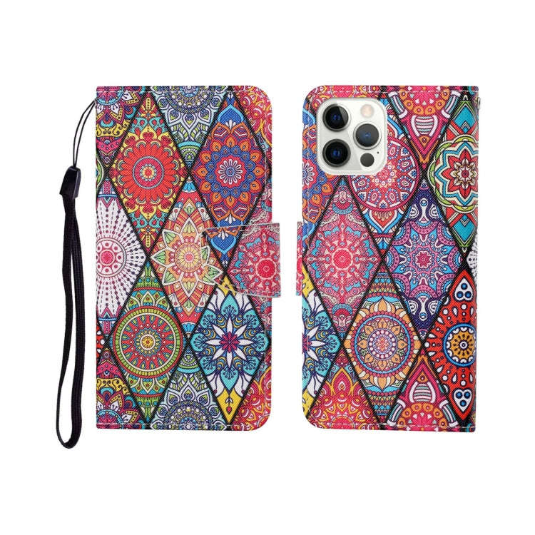 Painted Pattern Horizontal Flip Leathe Case, For iPhone 12 mini, For iPhone 12/12 Pro, For iPhone...