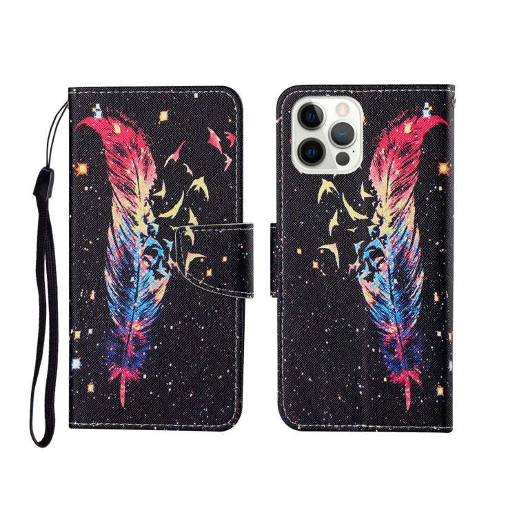 Painted Pattern Horizontal Flip Leathe Case, For iPhone 12 mini, For iPhone 12/12 Pro, For iPhone...