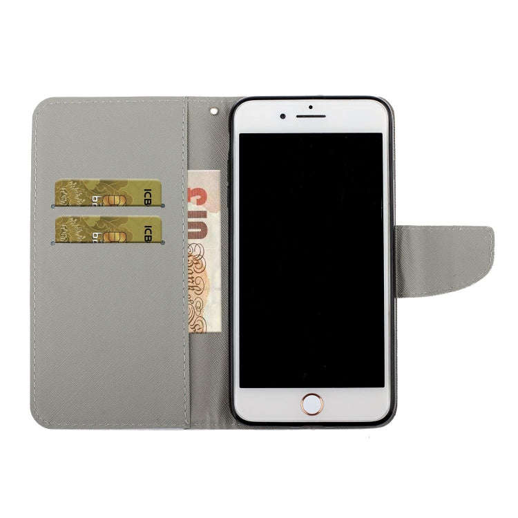 Painted Pattern Horizontal Flip Leathe Case, For iPhone SE (2020)/ 7 /8, For iPhone X, For iPhone XR