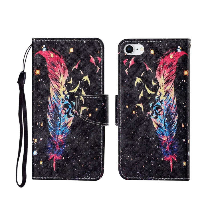 Painted Pattern Horizontal Flip Leathe Case, For iPhone SE (2020)/ 7 /8, For iPhone X, For iPhone XR