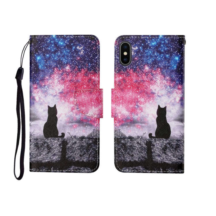 Painted Pattern Horizontal Flip Leathe Case, For iPhone SE (2020)/ 7 /8, For iPhone X, For iPhone XR