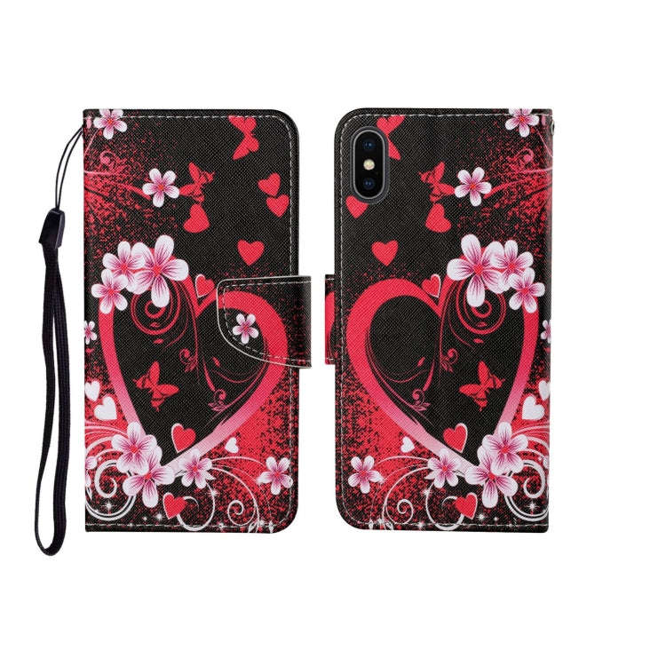 Painted Pattern Horizontal Flip Leathe Case, For iPhone SE (2020)/ 7 /8, For iPhone X, For iPhone XR