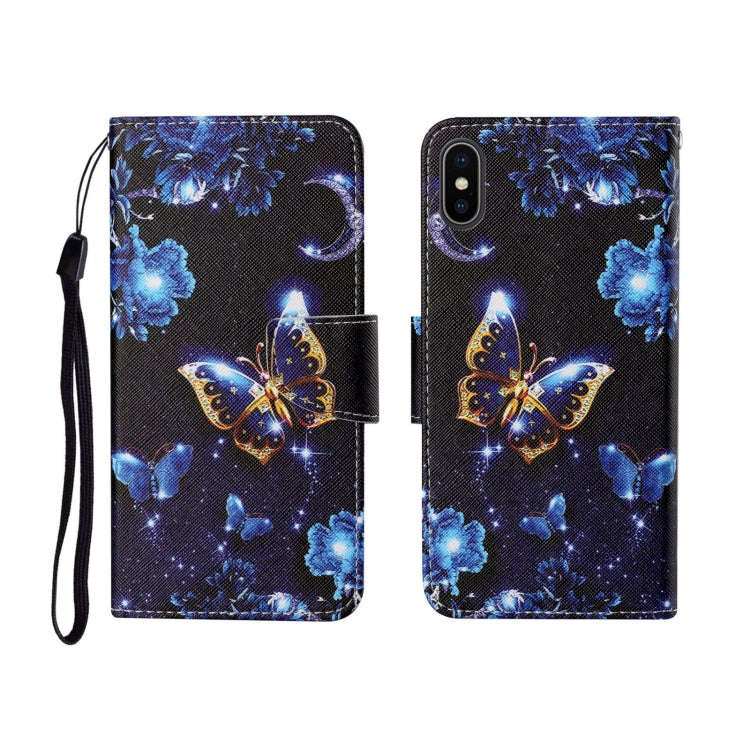 Painted Pattern Horizontal Flip Leathe Case, For iPhone SE (2020)/ 7 /8, For iPhone X, For iPhone XR