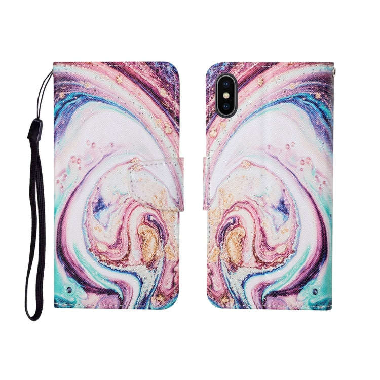 Painted Pattern Horizontal Flip Leathe Case, For iPhone SE (2020)/ 7 /8, For iPhone X, For iPhone XR