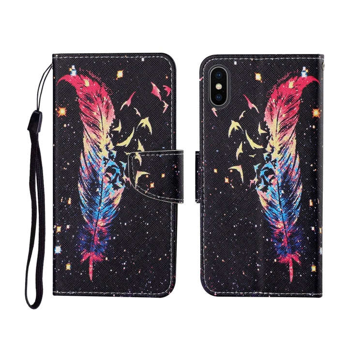 Painted Pattern Horizontal Flip Leathe Case, For iPhone SE (2020)/ 7 /8, For iPhone X, For iPhone XR
