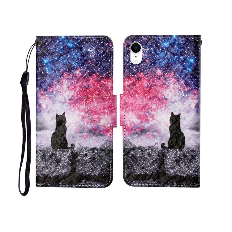 Painted Pattern Horizontal Flip Leathe Case, For iPhone SE (2020)/ 7 /8, For iPhone X, For iPhone XR