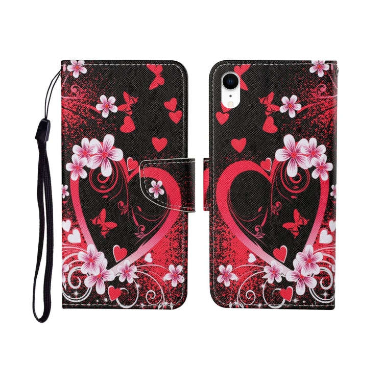Painted Pattern Horizontal Flip Leathe Case, For iPhone SE (2020)/ 7 /8, For iPhone X, For iPhone XR