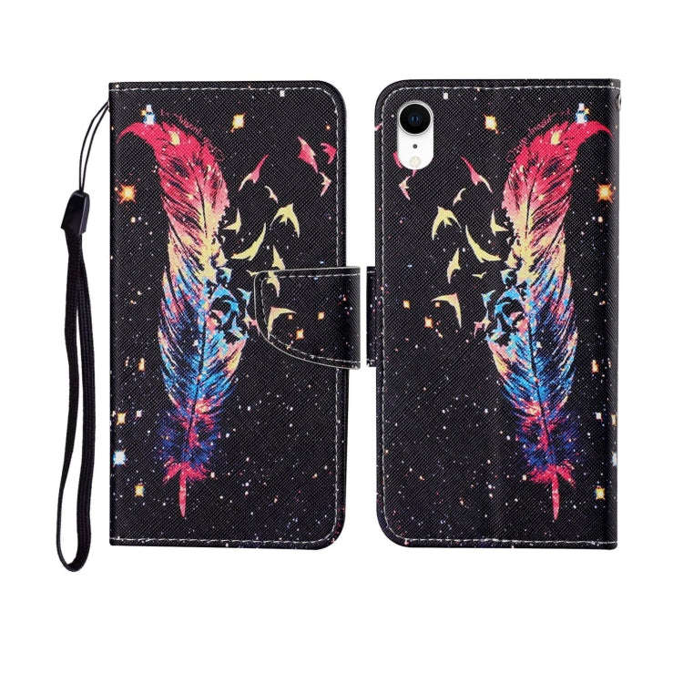 Painted Pattern Horizontal Flip Leathe Case, For iPhone SE (2020)/ 7 /8, For iPhone X, For iPhone XR