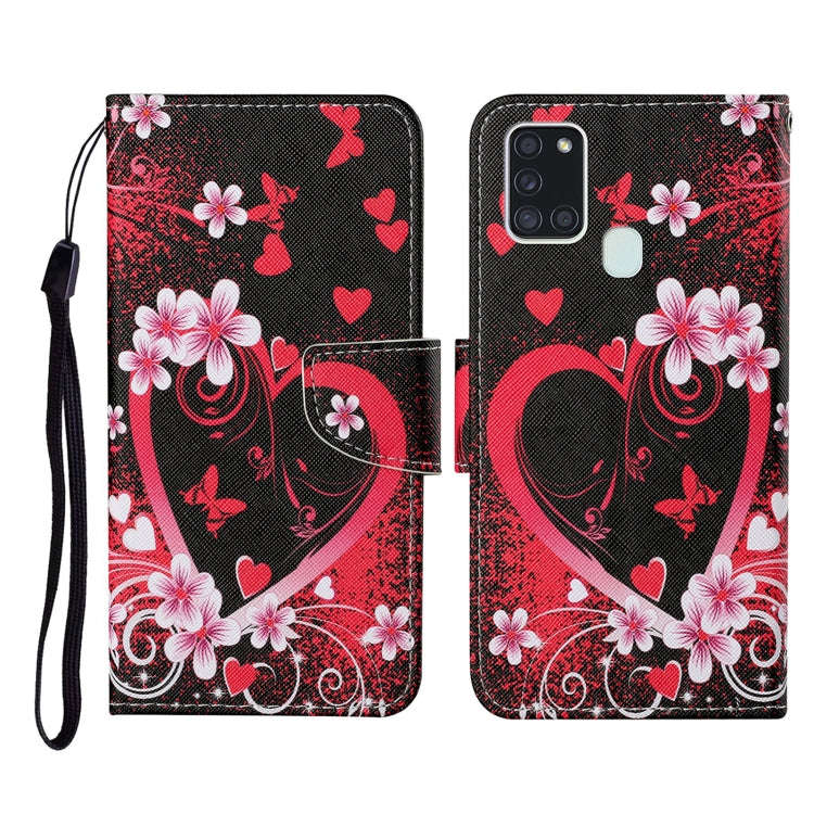 Colored Drawing Pattern Horizontal Flip Leather Case with Holder & Card Slots & Wallet & Lanyard,...