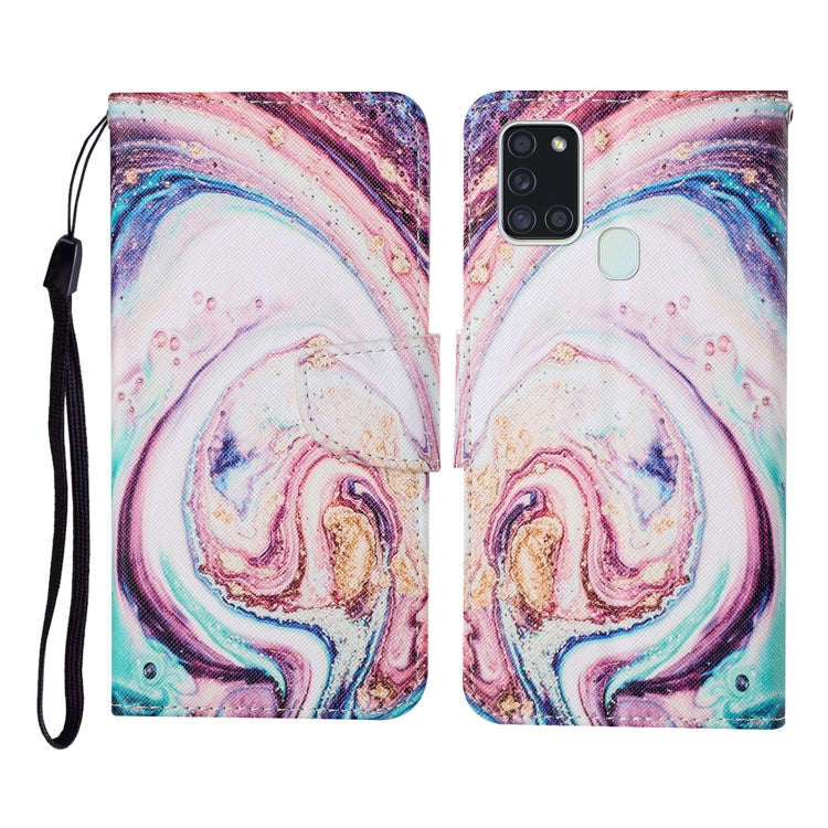 Colored Drawing Pattern Horizontal Flip Leather Case with Holder & Card Slots & Wallet & Lanyard,...