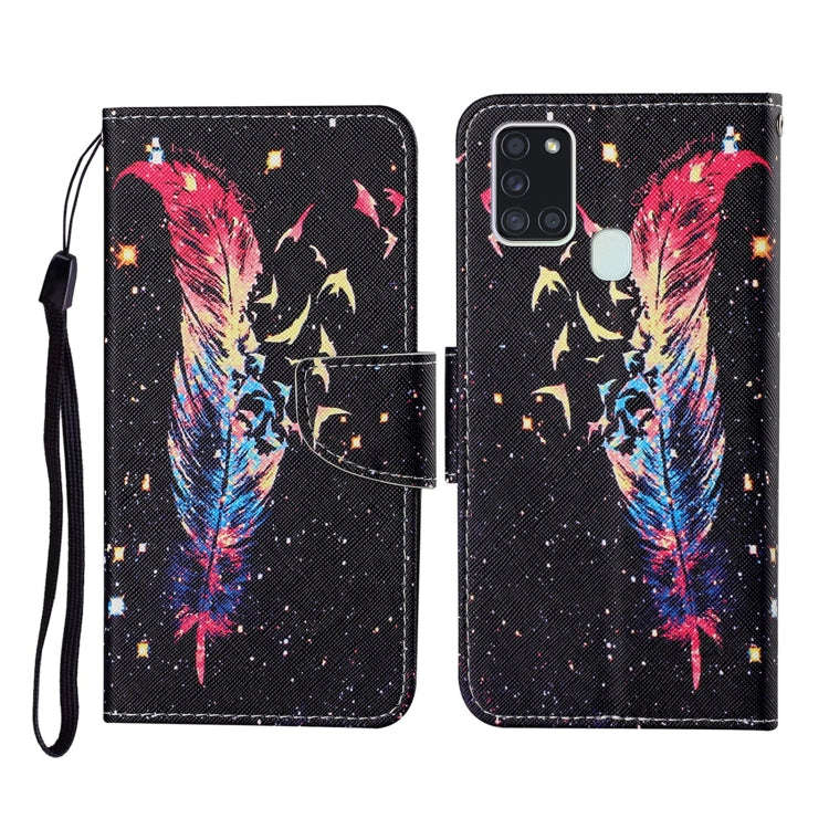 Colored Drawing Pattern Horizontal Flip Leather Case with Holder & Card Slots & Wallet & Lanyard,...