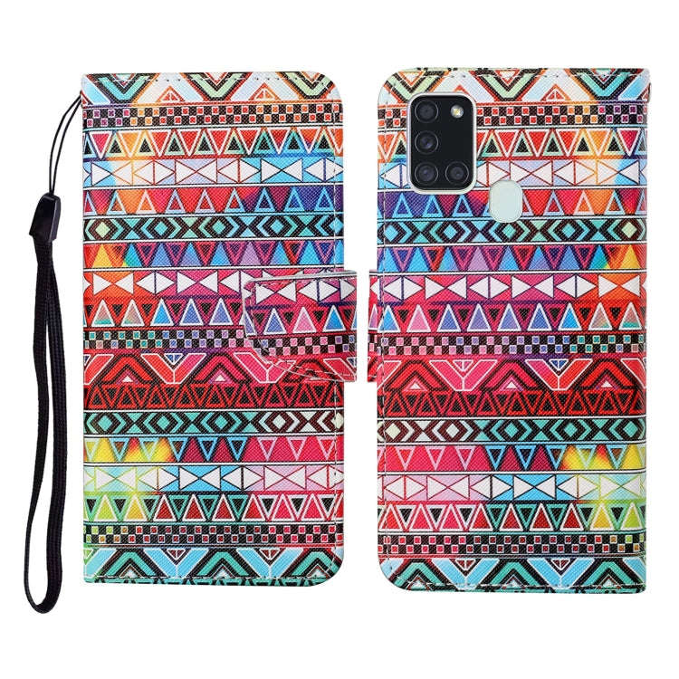Colored Drawing Pattern Horizontal Flip Leather Case with Holder & Card Slots & Wallet & Lanyard,...
