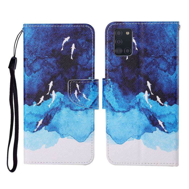 Colored Drawing Pattern Horizontal Flip Leather Case with Holder & Card Slots & Wallet & Lanyard,...