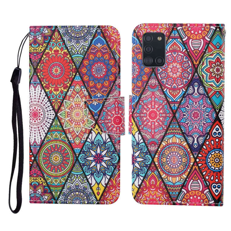Colored Drawing Pattern Horizontal Flip Leather Case with Holder & Card Slots & Wallet & Lanyard,...