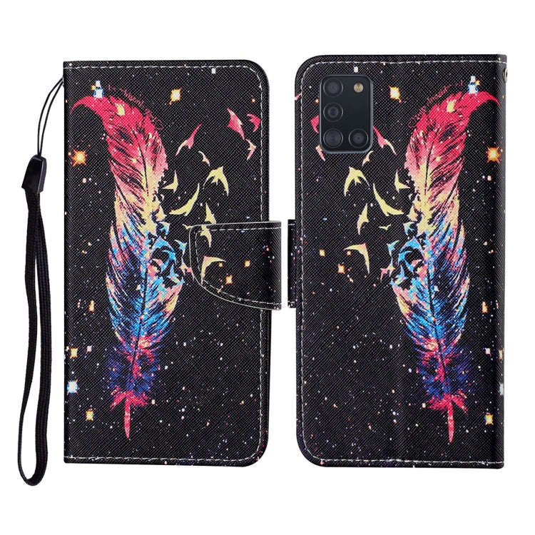 Colored Drawing Pattern Horizontal Flip Leather Case with Holder & Card Slots & Wallet & Lanyard,...
