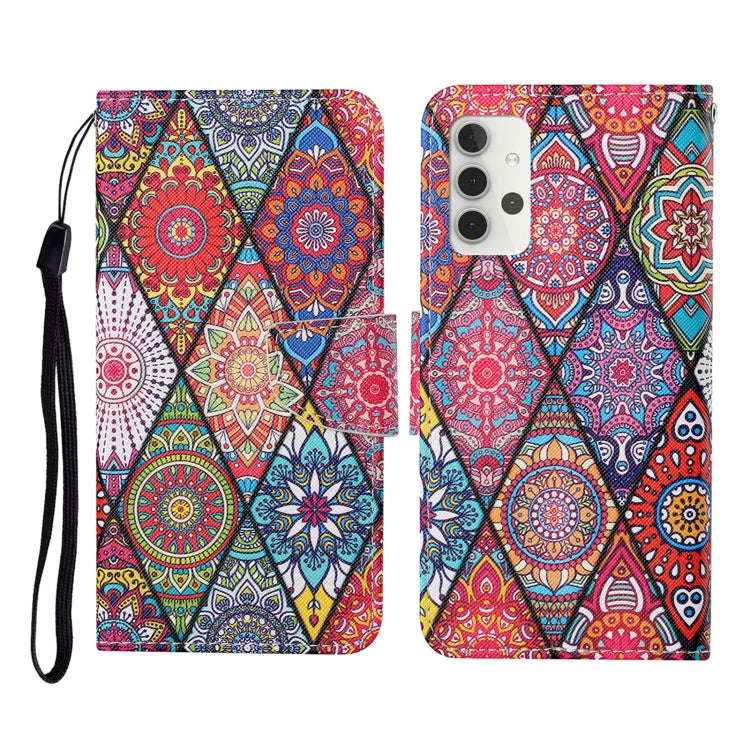 Colored Drawing Pattern Horizontal Flip Leather Case with Holder & Card Slots & Wallet & Lanyard,...