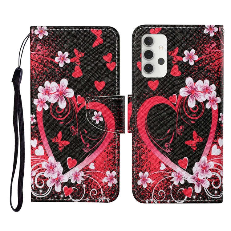 Colored Drawing Pattern Horizontal Flip Leather Case with Holder & Card Slots & Wallet & Lanyard,...