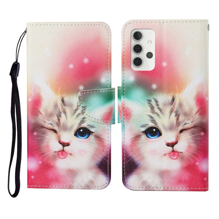 Colored Drawing Pattern Horizontal Flip Leather Case with Holder & Card Slots & Wallet & Lanyard,...