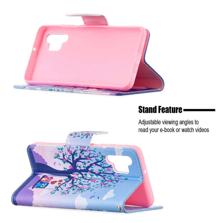 Colored Drawing Pattern Horizontal Flip Leather Case with Holder & Card Slots & Wallet, For Samsu...
