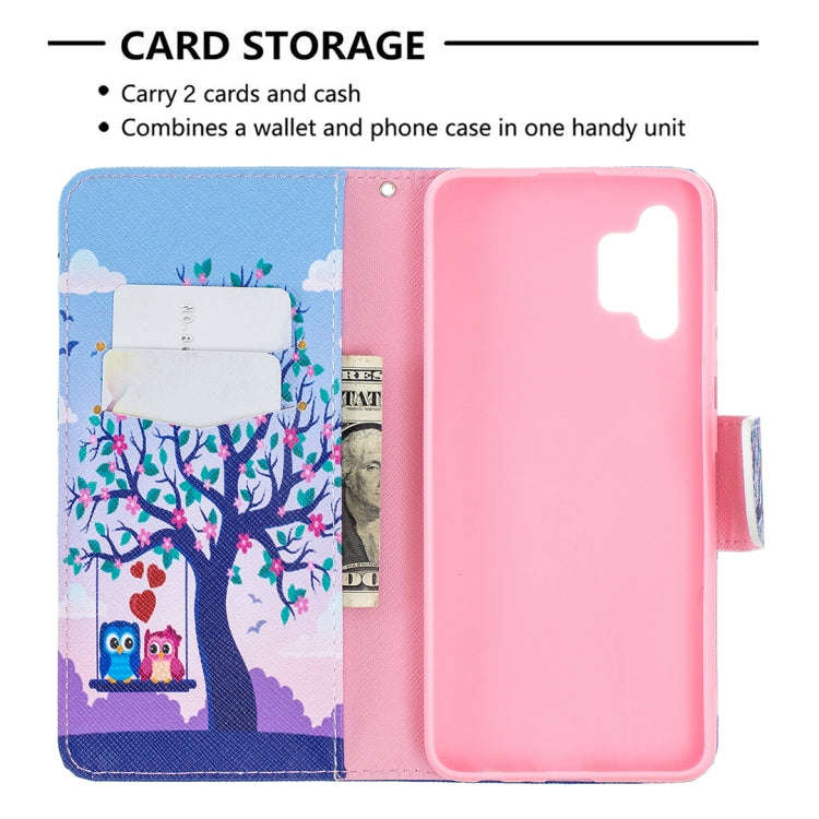 Colored Drawing Pattern Horizontal Flip Leather Case with Holder & Card Slots & Wallet, For Samsu...