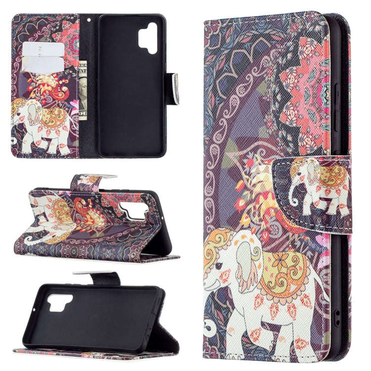Colored Drawing Pattern Horizontal Flip Leather Case with Holder & Card Slots & Wallet, For Samsu...