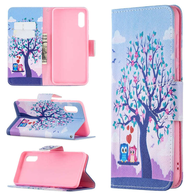 Colored Drawing Pattern Horizontal Flip Leather Case with Holder & Card Slots & Wallet, For Samsu...