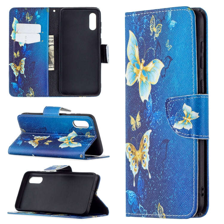 Colored Drawing Pattern Horizontal Flip Leather Case with Holder & Card Slots & Wallet, For Samsu...
