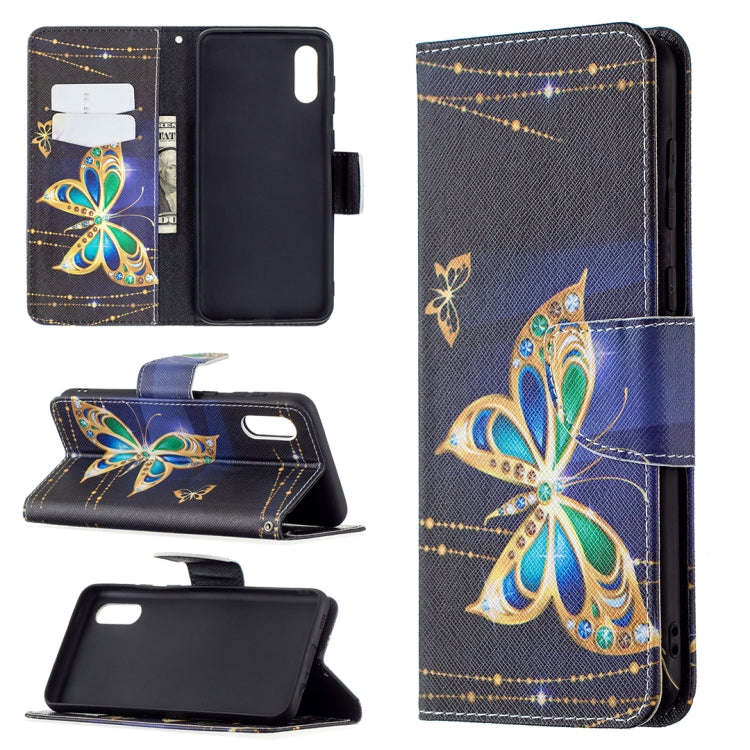 Colored Drawing Pattern Horizontal Flip Leather Case with Holder & Card Slots & Wallet, For Samsu...