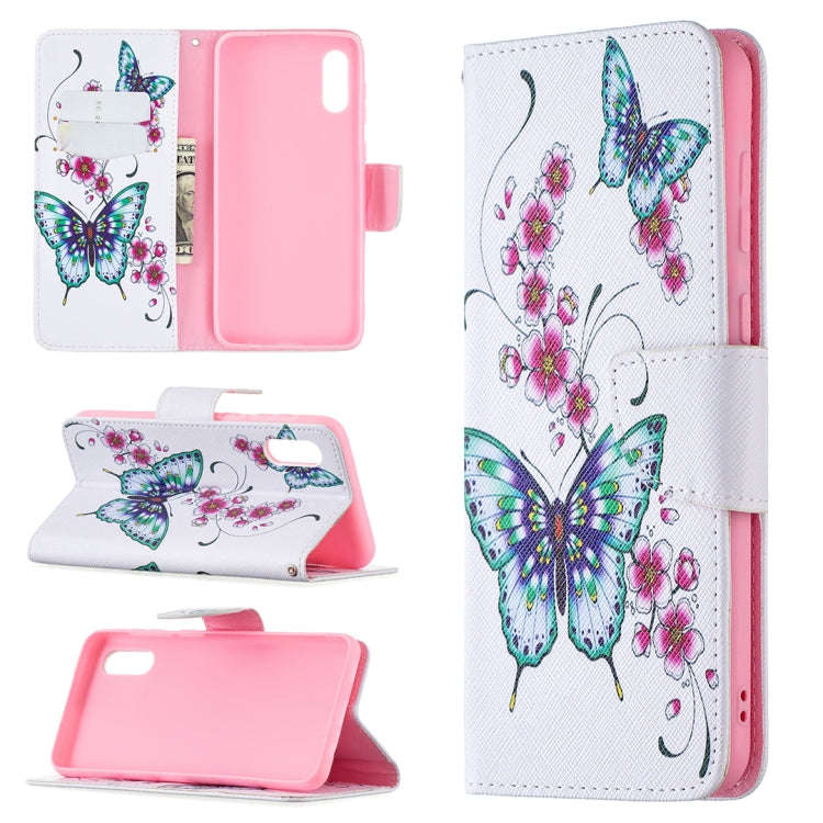 Colored Drawing Pattern Horizontal Flip Leather Case with Holder & Card Slots & Wallet, For Samsu...