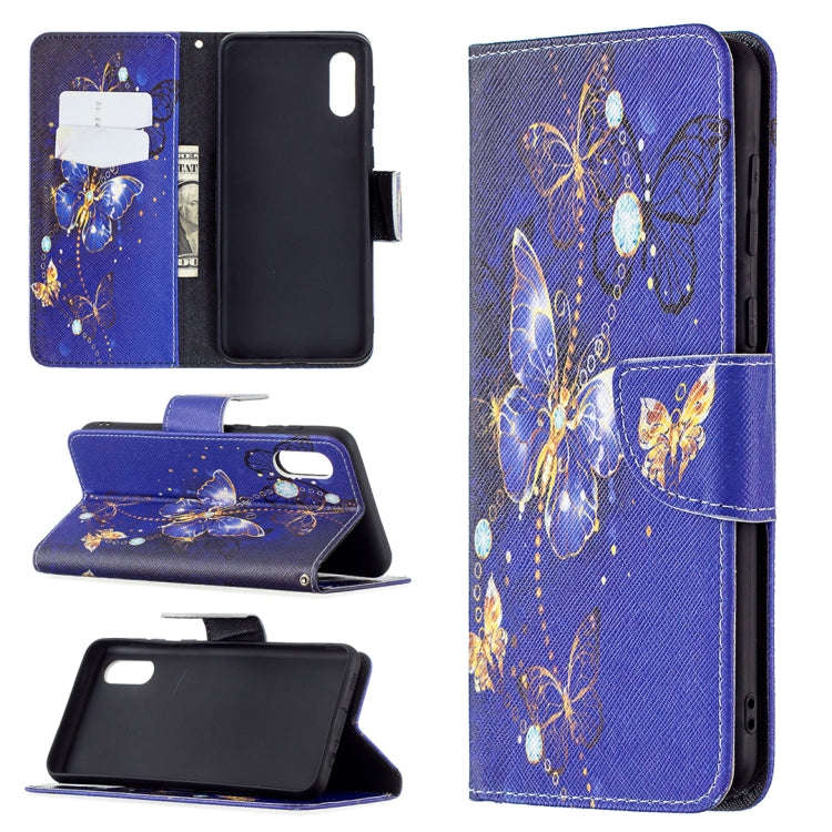 Colored Drawing Pattern Horizontal Flip Leather Case with Holder & Card Slots & Wallet, For Samsu...