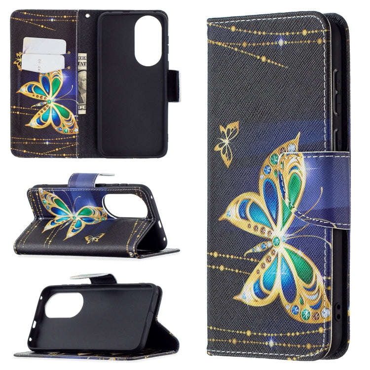 Colored Drawing Pattern Horizontal Flip Leather Case with Holder & Card Slots & Wallet, For Samsu...