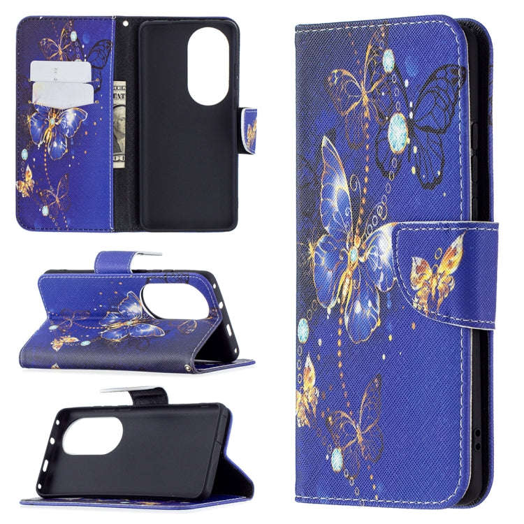 Colored Drawing Pattern Horizontal Flip Leather Case with Holder & Card Slots & Wallet, For Samsu...