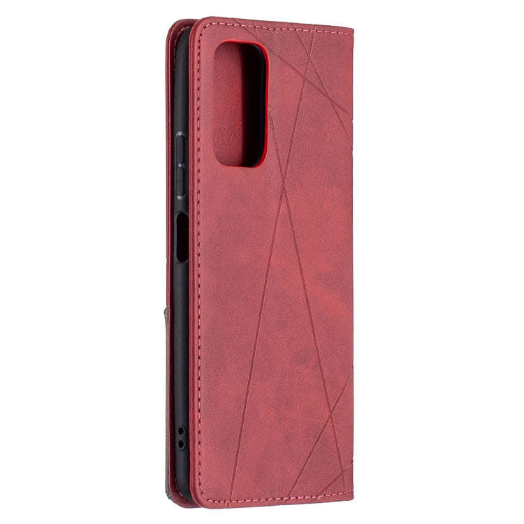 Rhombus Texture Horizontal Flip Magnetic Leather Case with Holder & Card Slots, For Xiaomi Redmi ...