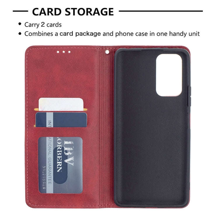 Rhombus Texture Horizontal Flip Magnetic Leather Case with Holder & Card Slots, For Xiaomi Redmi ...