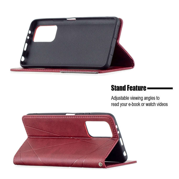 Rhombus Texture Horizontal Flip Magnetic Leather Case with Holder & Card Slots, For Xiaomi Redmi ...