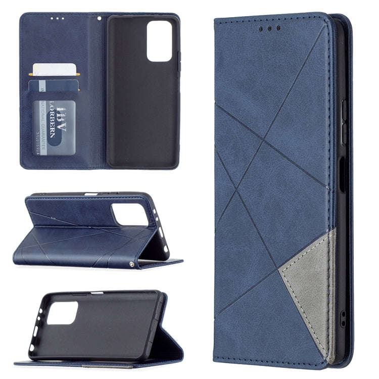 Rhombus Texture Horizontal Flip Magnetic Leather Case with Holder & Card Slots, For Xiaomi Redmi ...