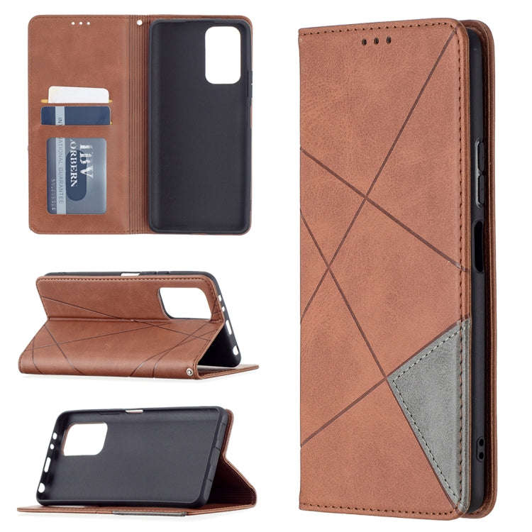 Rhombus Texture Horizontal Flip Magnetic Leather Case with Holder & Card Slots, For Xiaomi Redmi ...