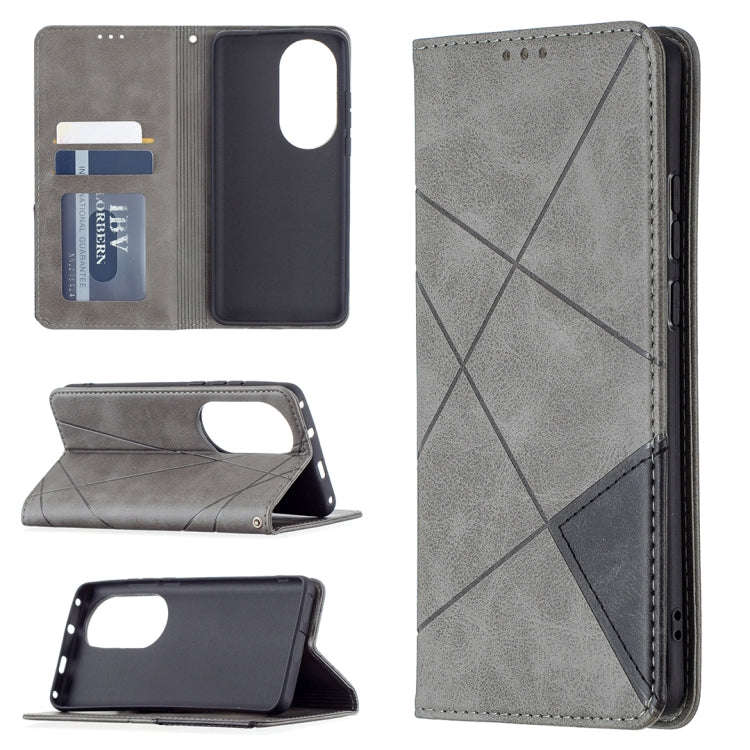 Rhombus Texture Horizontal Flip Magnetic Leather Case with Holder & Card Slots, For Xiaomi Redmi ...
