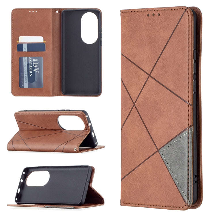 Rhombus Texture Horizontal Flip Magnetic Leather Case with Holder & Card Slots, For Xiaomi Redmi ...