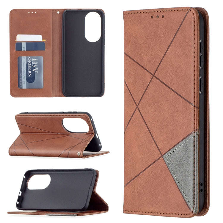Rhombus Texture Horizontal Flip Magnetic Leather Case with Holder & Card Slots, For Xiaomi Redmi ...