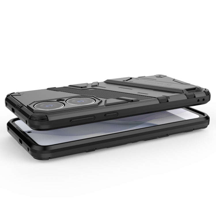 Punk Armor 2 in 1 PC + TPU Shockproof Case with Invisible Holder, For Huawei P50, For Huawei P50 Pro