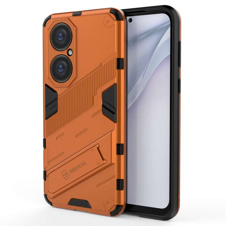 Punk Armor 2 in 1 PC + TPU Shockproof Case with Invisible Holder, For Huawei P50, For Huawei P50 Pro