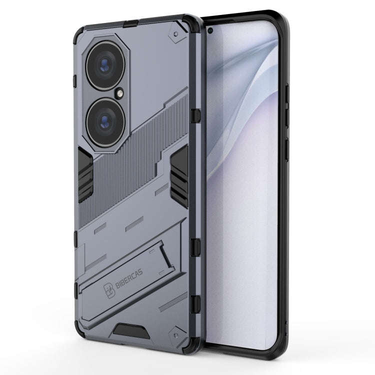 Punk Armor 2 in 1 PC + TPU Shockproof Case with Invisible Holder, For Huawei P50, For Huawei P50 Pro