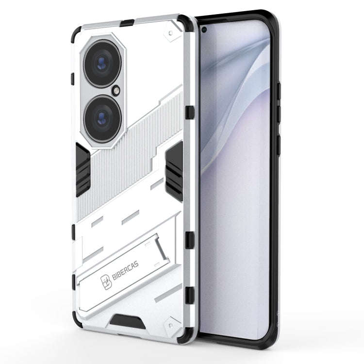 Punk Armor 2 in 1 PC + TPU Shockproof Case with Invisible Holder, For Huawei P50, For Huawei P50 Pro
