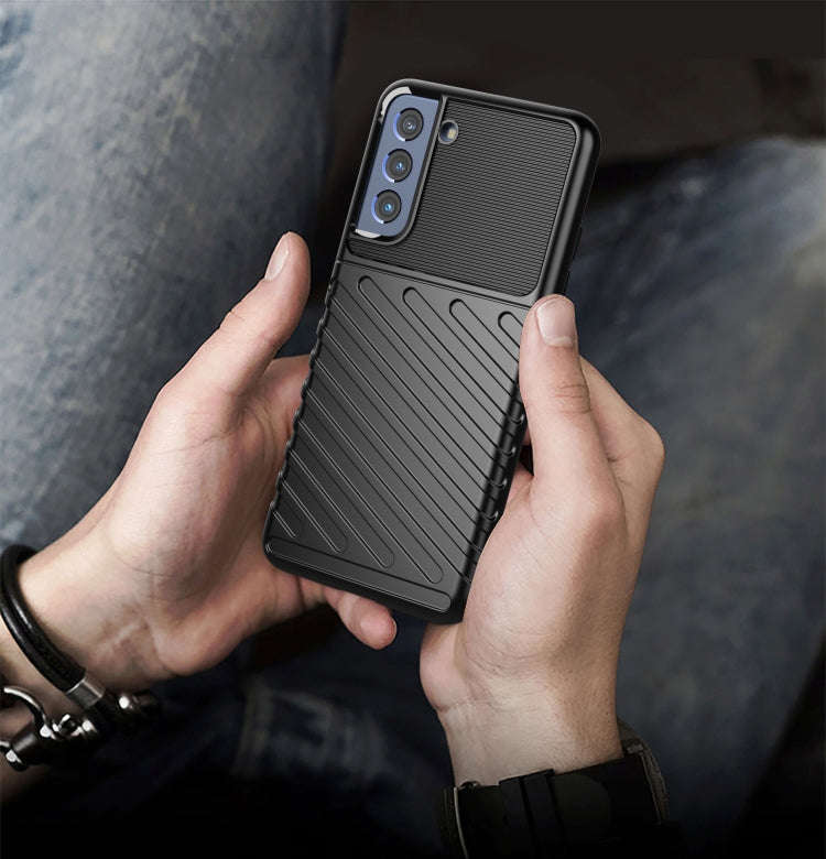 Thunderbolt Shockproof TPU Protective Soft Case, For Samsung Galaxy S21 FE