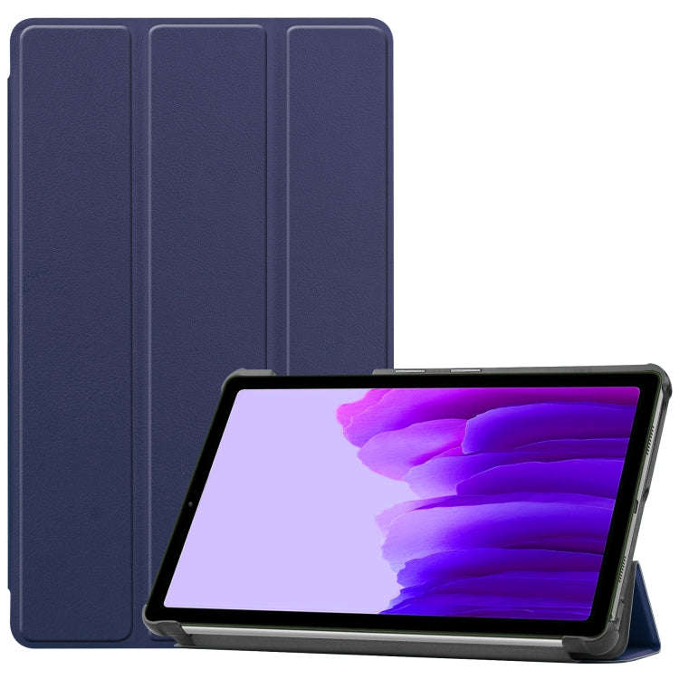 Custer Pattern Pure Color Horizontal Flip Leather Case with Three-folding Holder, For Samsung Gal...
