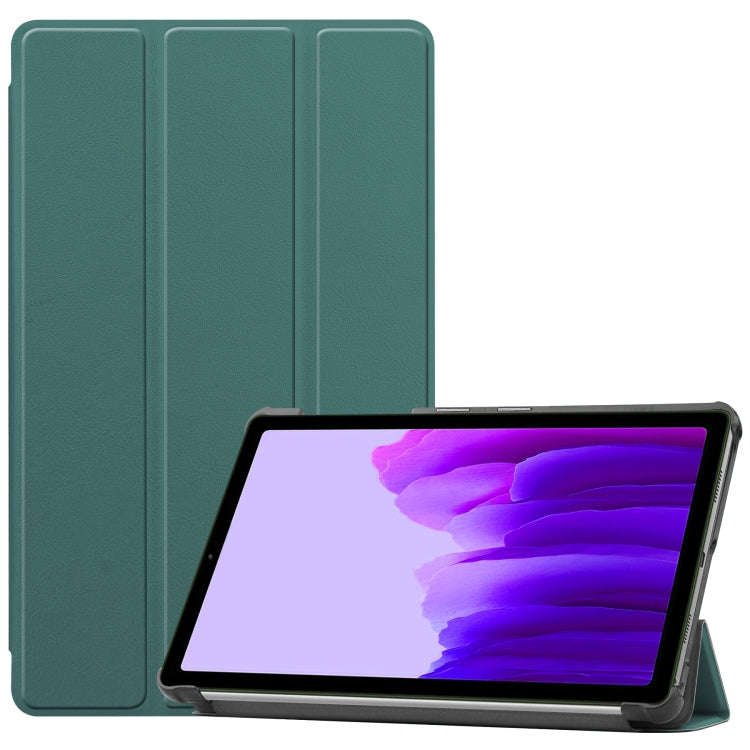 Custer Pattern Pure Color Horizontal Flip Leather Case with Three-folding Holder, For Samsung Gal...